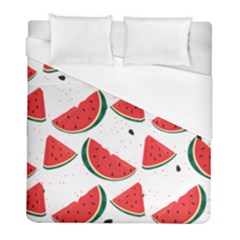 Watermelon Seamless Pattern Duvet Cover (full/ Double Size) by Jancukart