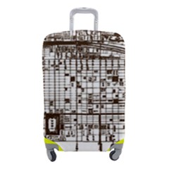 Antique Oriental Town Map  Luggage Cover (small) by ConteMonfrey