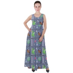 Micro Dnd Empire Waist Velour Maxi Dress by InPlainSightStyle