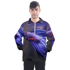 Betta Fish Photo And Wallpaper Cute Betta Fish Pictures Men s Half Zip Pullover by StoreofSuccess