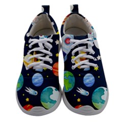 Space Galaxy Seamless Background Women Athletic Shoes by Jancukart