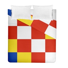Antwerp Flag Duvet Cover Double Side (full/ Double Size) by tony4urban