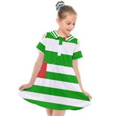 Abkhazia Kids  Short Sleeve Shirt Dress by tony4urban