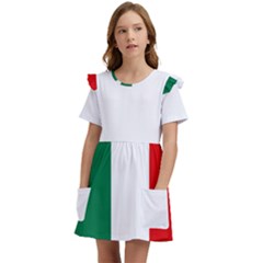 Italy Kids  Frilly Sleeves Pocket Dress by tony4urban