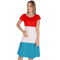 Luxembourg Classic Short Sleeve Dress by tony4urban