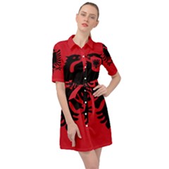 Albania Belted Shirt Dress by tony4urban