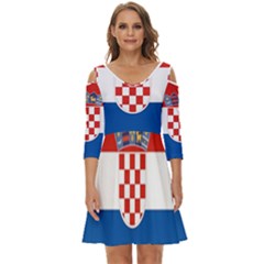 Croatia Shoulder Cut Out Zip Up Dress by tony4urban