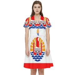 French Polynesia Short Sleeve Waist Detail Dress by tony4urban
