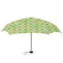 Bitesize Flowers Pearls And Donuts Yellow Green Check White Mini Folding Umbrellas View3