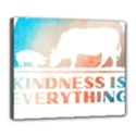 Vegan Animal Lover T- Shirt Kindness Is Everything Vegan Animal Lover T- Shirt Deluxe Canvas 24  x 20  (Stretched) View1