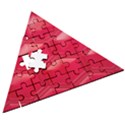 Red Textured Wall Wooden Puzzle Triangle View3