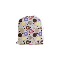 Donuts! Drawstring Pouch (small) by fructosebat