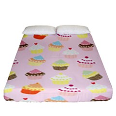 Cupcakes! Fitted Sheet (king Size) by fructosebat