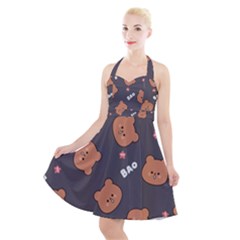 Bears! Halter Party Swing Dress  by fructosebat