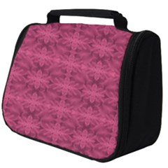 Elegant Pink Floral Geometric Pattern Full Print Travel Pouch (big) by dflcprintsclothing