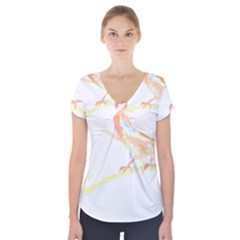 Bird Lover T- Shirtbird T- Shirt (12) Short Sleeve Front Detail Top by maxcute