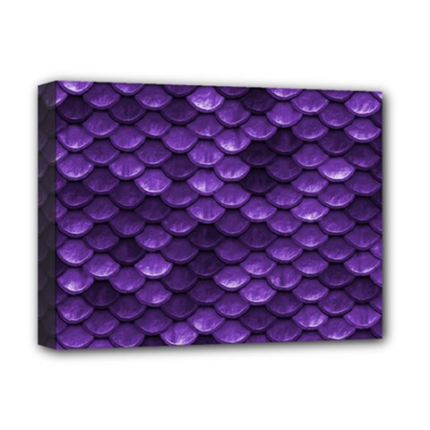 Purple Scales! Deluxe Canvas 16  X 12  (stretched)  by fructosebat