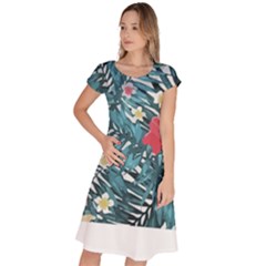 Hawaii T- Shirt Hawaii Floral Fashion T- Shirt Classic Short Sleeve Dress by maxcute