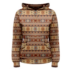 Southwest-pattern-tan-large Women s Pullover Hoodie by SouthwestDesigns