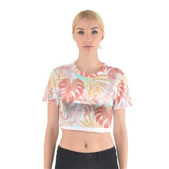 Tropical T- Shirt Tropical Graceful Globifloro T- Shirt Cotton Crop Top by maxcute