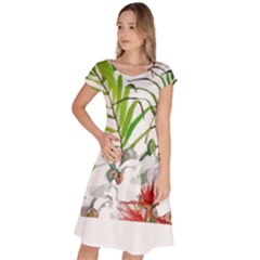Tropical T- Shirt Tropical Handsome Preforation T- Shirt Classic Short Sleeve Dress by maxcute