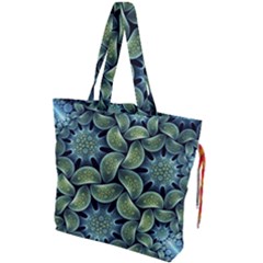 Digitalartflower Drawstring Tote Bag by Sparkle