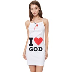 I Love God Summer Tie Front Dress by ilovewhateva