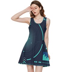 Sci Fi Computer Screen Inside Out Racerback Dress by Uceng