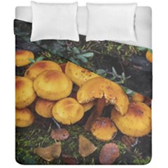 Orange Mushrooms In Patagonia Forest, Ushuaia, Argentina Duvet Cover Double Side (california King Size) by dflcprintsclothing