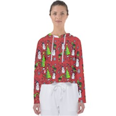 Santa Snowman Gift Holiday Women s Slouchy Sweat by Uceng
