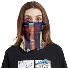 Books Shelf Library Book Shelf Face Covering Bandana (two Sides) by Uceng
