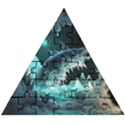 Sculpture Dinosaur Shark Frozen Winter Fantasy Wooden Puzzle Triangle View1