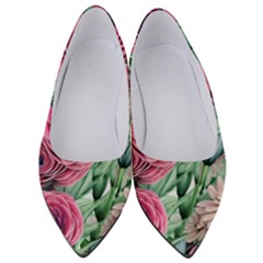 Majestic Watercolor Flowers Women s Low Heels by GardenOfOphir