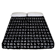 Pi Circle Diameter Circumference Ratio Radius Fitted Sheet (california King Size) by Ravend
