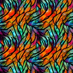 Abstract Watercolor Pattern by GardenOfOphir