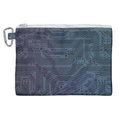 Circuit Board Circuits Mother Board Computer Chip Canvas Cosmetic Bag (xl) by Ravend