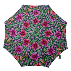 Cheerful And Cheery Blooms Hook Handle Umbrellas (medium) by GardenOfOphir
