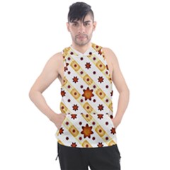Background Floral Pattern Graphic Men s Sleeveless Hoodie by Ravend