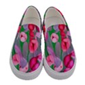 Mysterious And Enchanting Watercolor Flowers Women s Canvas Slip Ons View1
