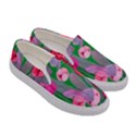 Mysterious And Enchanting Watercolor Flowers Women s Canvas Slip Ons View3