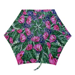Cherished Watercolor Flowers Mini Folding Umbrellas by GardenOfOphir