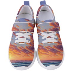 Summer Sunset Over Beach Women s Velcro Strap Shoes by GardenOfOphir