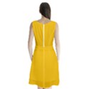 Butterscotch Yellow	 - 	Sleeveless Waist Tie Chiffon Dress View2