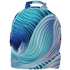 Ocean Waves Pastel Mini Full Print Backpack by GardenOfOphir
