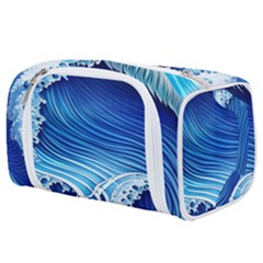 Watercolor Wave Toiletries Pouch by GardenOfOphir
