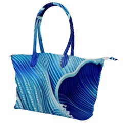 Wave Canvas Shoulder Bag by GardenOfOphir