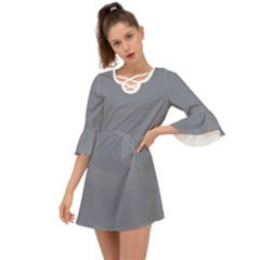 Roman Silver Grey	 - 	criss Cross Mini Dress by ColorfulDresses