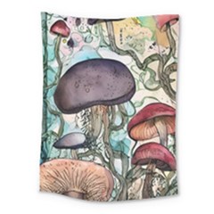 Shroom Magic Mushroom Charm Medium Tapestry by GardenOfOphir
