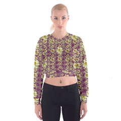 Lotus Flowers In Nature Will Always Bloom For Their Rare Beauty Cropped Sweatshirt by pepitasart