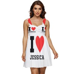 I Love Jessica Ruffle Strap Babydoll Chiffon Dress by ilovewhateva